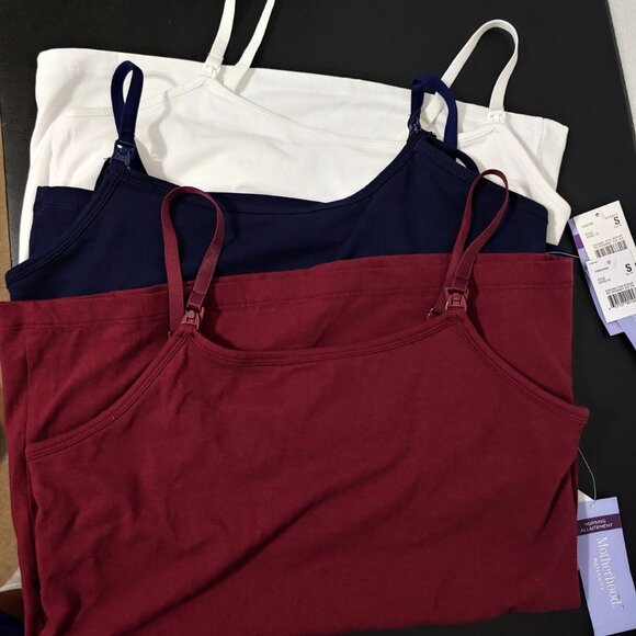 Motherhood Maternity Nursing Cami Set of 3 Small - Picture 1 of 9